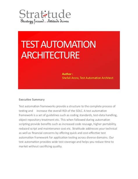 WHITE PAPER on Test Automation Framework Using MBT 